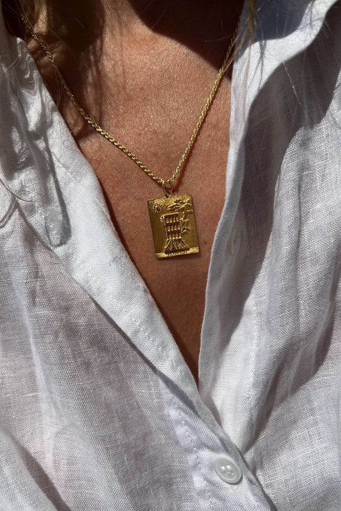 CORD CHAIN NECKLACE GOLD